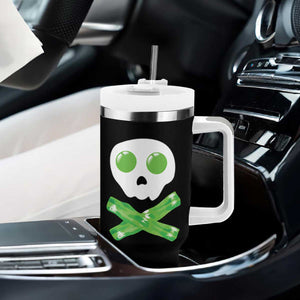 Funny St Patricks Day Tumbler With Handle Bacon & Eggs Skull & Crossbones TS10 Print Your Wear