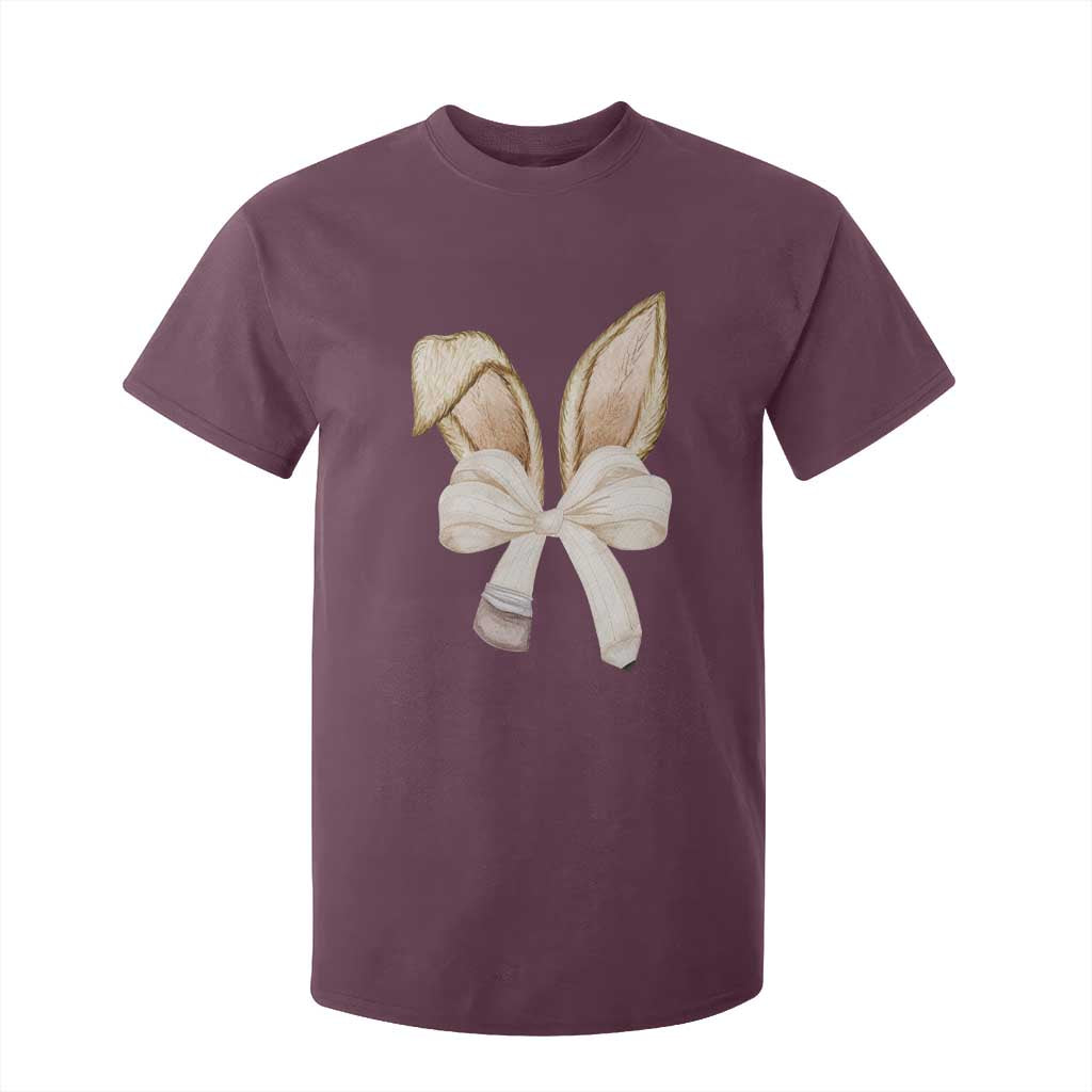 Easter Teachers Bunny Coquette Ears T Shirt For Kid TS10 Maroon Print Your Wear