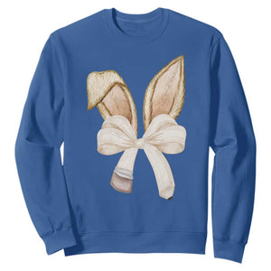Easter Teachers Bunny Coquette Ears Sweatshirt TS10 Royal Blue Print Your Wear