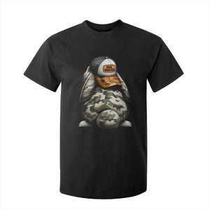 Camo Easter Bunny T Shirt For Kid Egg Hunter Kids TS10 Black Print Your Wear
