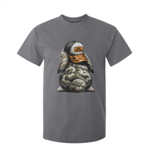 Camo Easter Bunny T Shirt For Kid Egg Hunter Kids TS10 Charcoal Print Your Wear