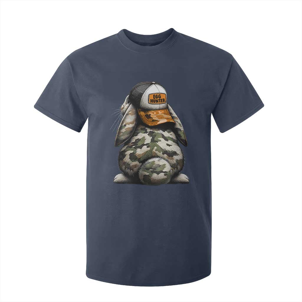 Camo Easter Bunny T Shirt For Kid Egg Hunter Kids TS10 Navy Print Your Wear