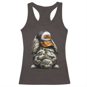 Camo Easter Bunny Racerback Tank Top Egg Hunter Kids TS10 Dark Chocolate Print Your Wear