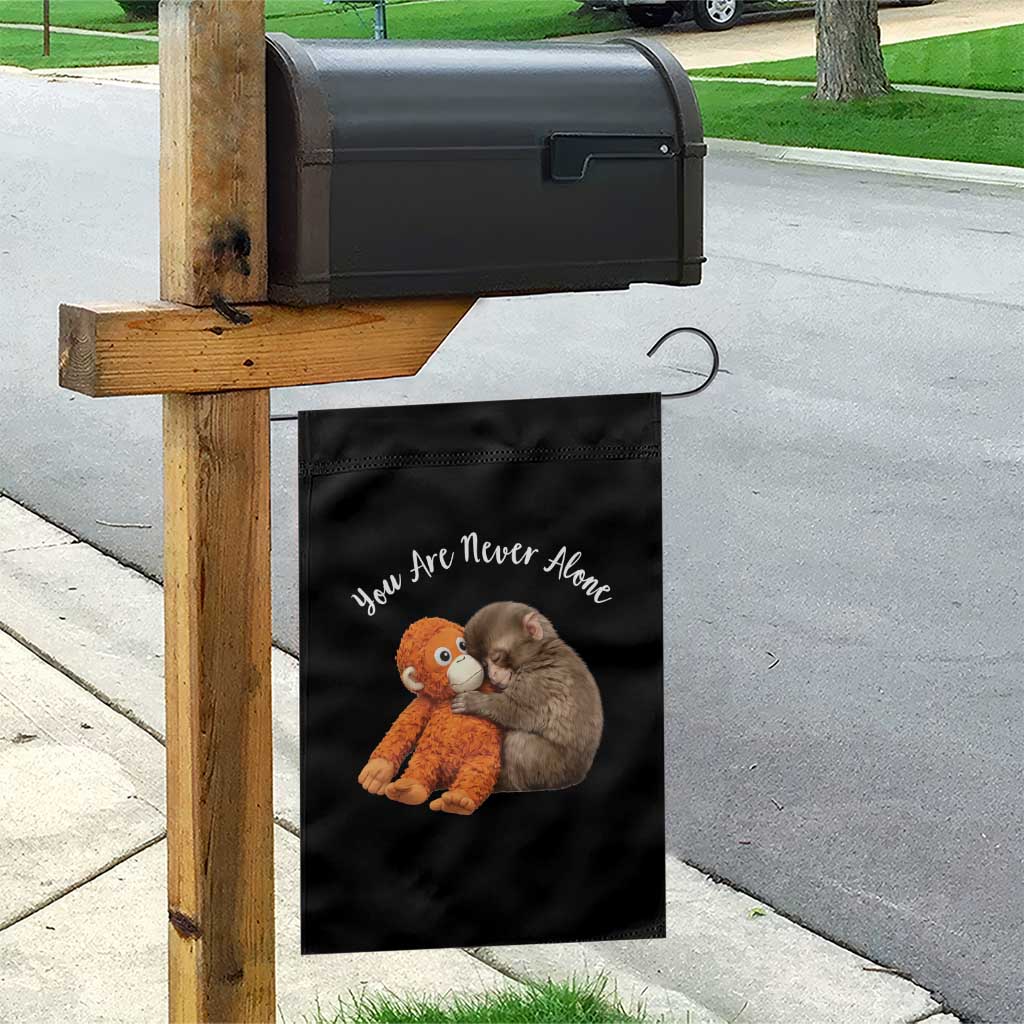 Viral Punch Monkey Garden Flag Cute Baby Monkey With Plush Toy Animal Lovers TS10 Print Your Wear