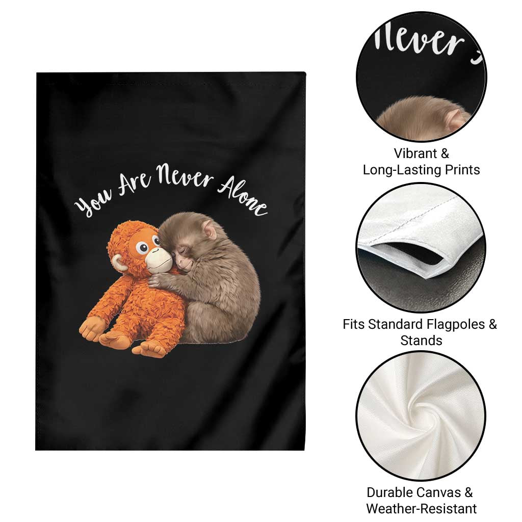 Viral Punch Monkey Garden Flag Cute Baby Monkey With Plush Toy Animal Lovers TS10 Print Your Wear