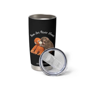 Viral Punch Monkey Tumbler Cup Cute Baby Monkey With Plush Toy Animal Lovers TS10 Print Your Wear