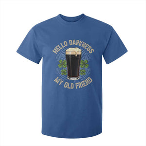 Irish Shamrock Beer Day T Shirt For Kid Hello Darkness My Old Friend TS10 Royal Blue Print Your Wear