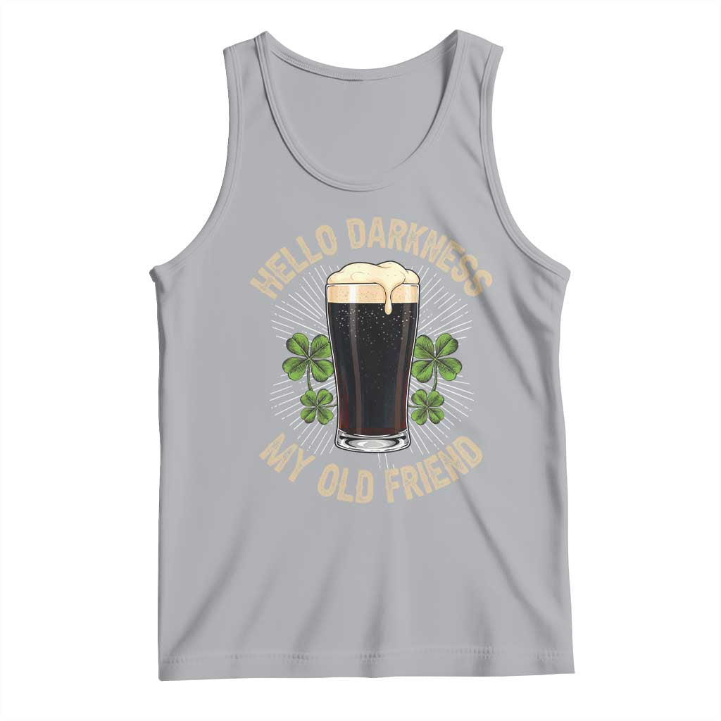 Irish Shamrock Beer Day Tank Top Hello Darkness My Old Friend TS10 Athletic Heather Print Your Wear