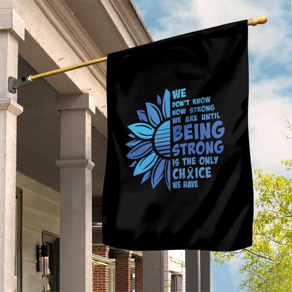 ALS Awareness Garden Flag Blue Ribbon Stronger Survivor TS10 Print Your Wear