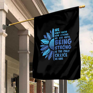 ALS Awareness Garden Flag Blue Ribbon Stronger Survivor TS10 Print Your Wear