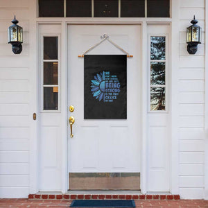 ALS Awareness Garden Flag Blue Ribbon Stronger Survivor TS10 Print Your Wear