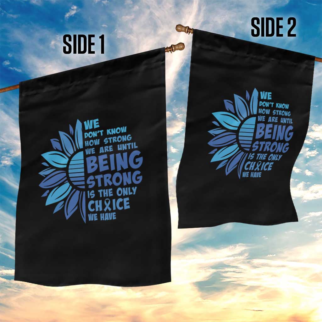 ALS Awareness Garden Flag Blue Ribbon Stronger Survivor TS10 Print Your Wear