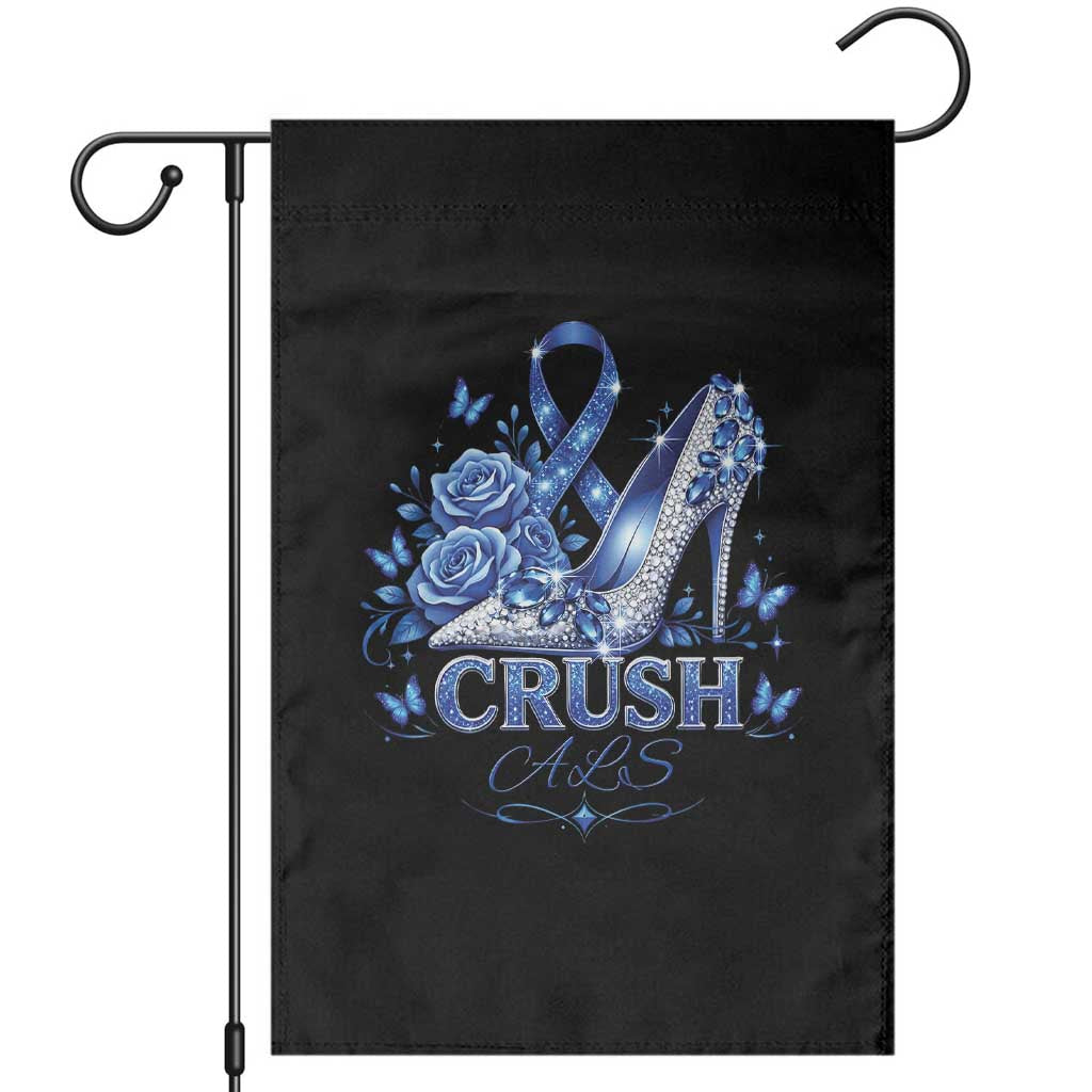ALS Awareness Garden Flag Blue Ribbon Women Crush ALS TS10 Black Print Your Wear