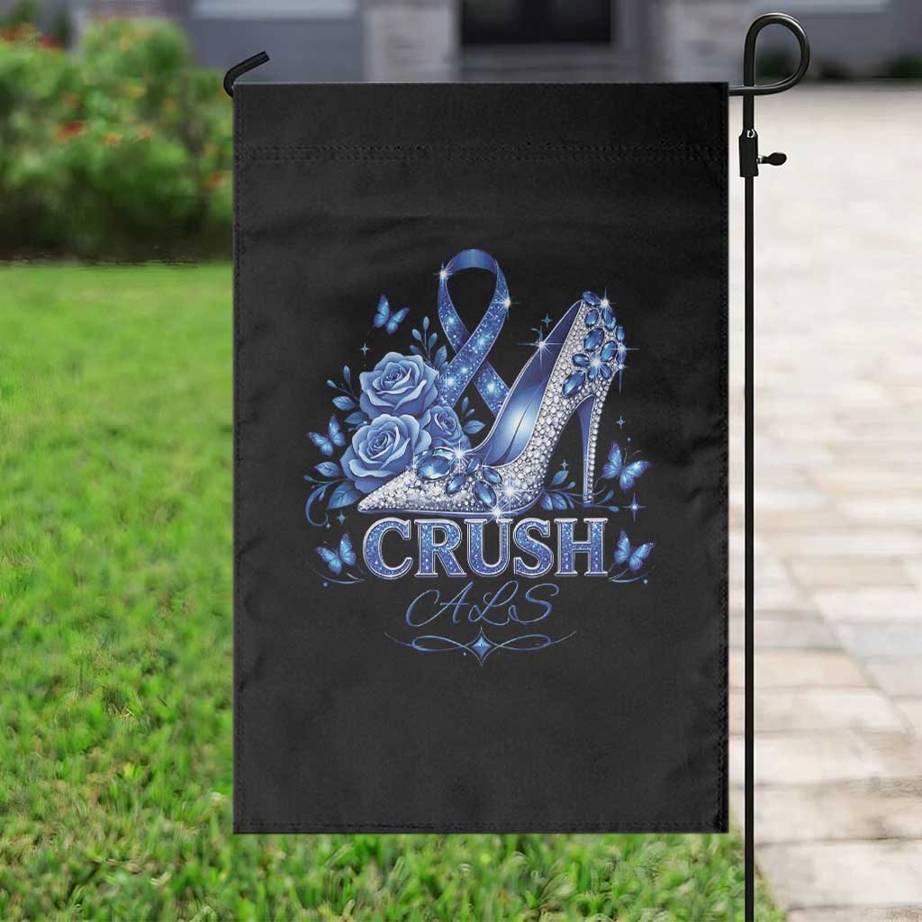 ALS Awareness Garden Flag Blue Ribbon Women Crush ALS TS10 Print Your Wear