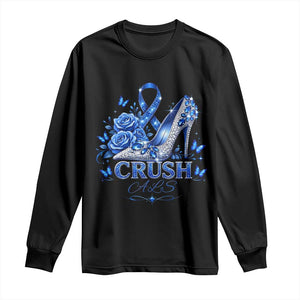 ALS Awareness Long Sleeve Shirt Blue Ribbon Women Crush ALS TS10 Black Print Your Wear