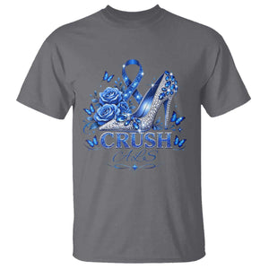 ALS Awareness T Shirt Blue Ribbon Women Crush ALS TS10 Charcoal Print Your Wear