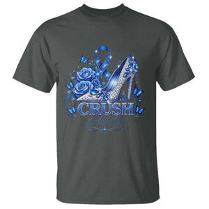 ALS Awareness T Shirt Blue Ribbon Women Crush ALS TS10 Dark Heather Print Your Wear