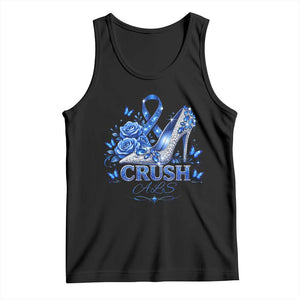 ALS Awareness Tank Top Blue Ribbon Women Crush ALS TS10 Black Print Your Wear