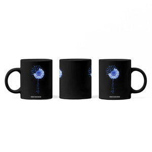 ALS Awareness Coffee Mug Blue Ribbon Sunflower ALS Warrior TS10 Print Your Wear