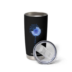 ALS Awareness Tumbler Cup Blue Ribbon Sunflower ALS Warrior TS10 Print Your Wear