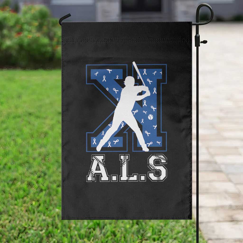 ALS Awareness Garden Flag Baseball Strike Out ALS Support TS10 Print Your Wear