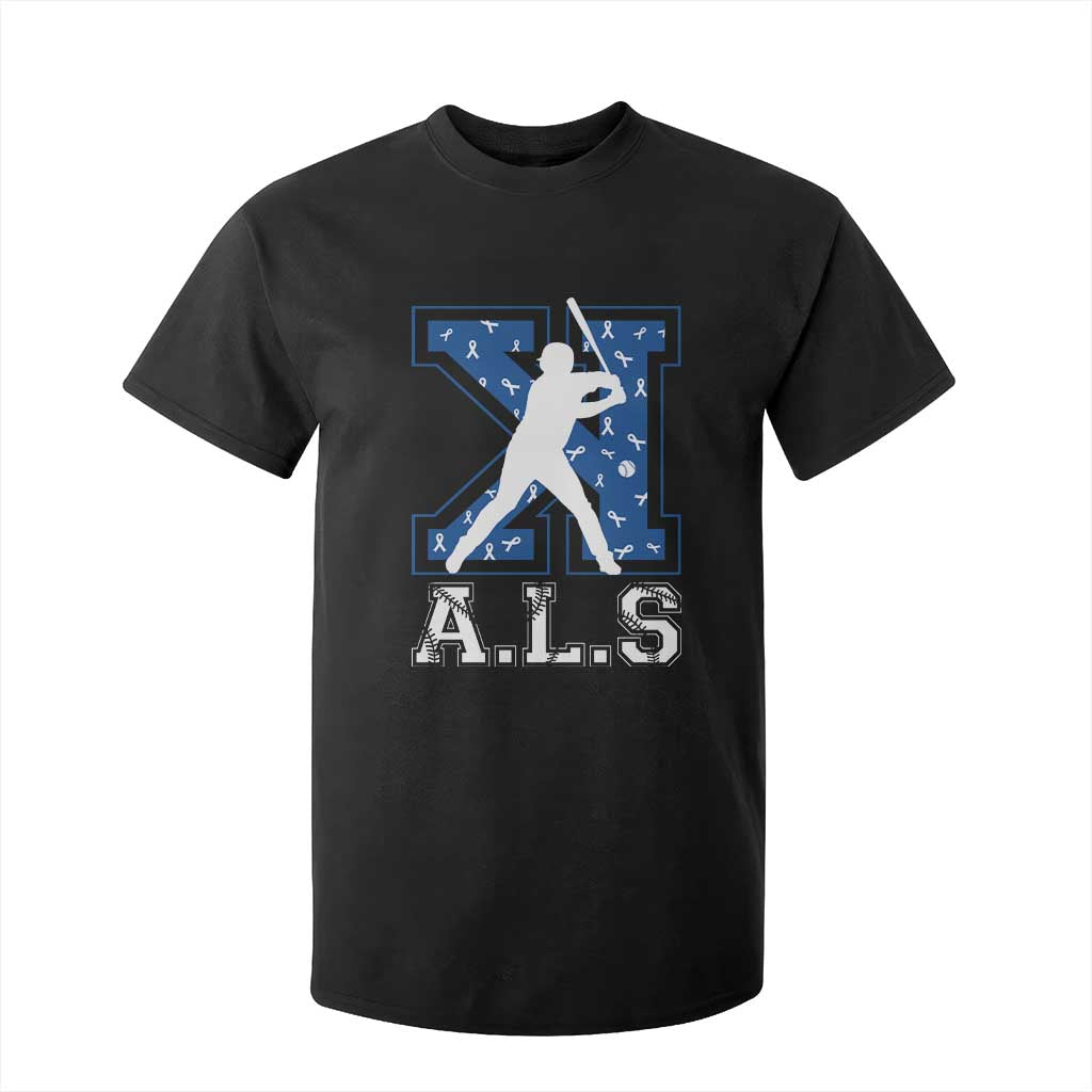 ALS Awareness T Shirt For Kid Baseball Strike Out ALS Support TS10 Black Print Your Wear