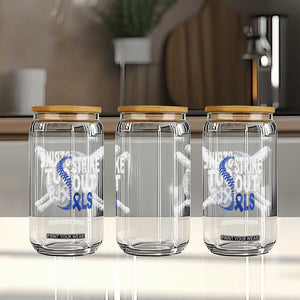 ALS Awareness Glass Can Blue Ribbon Baseball Strike Out ALS Support TS10 Print Your Wear