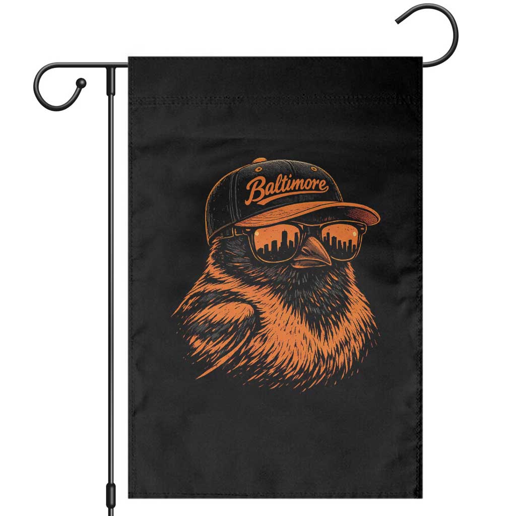 Retro Baltimore Garden Flag City Pride Oriole With Sunglasses TS10 Black Print Your Wear