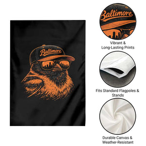 Retro Baltimore Garden Flag City Pride Oriole With Sunglasses TS10 Print Your Wear