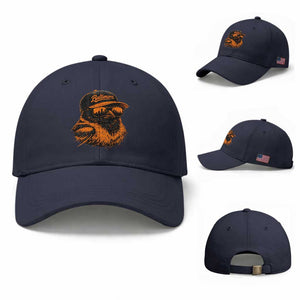 Retro Baltimore Baseball Cap City Pride Oriole With Sunglasses TS10 Baseball Cap Universal Fit Navy Print Your Wear
