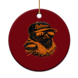 Retro Baltimore Ceramic Ornament City Pride Oriole With Sunglasses TS10 1pc Red Print Your Wear