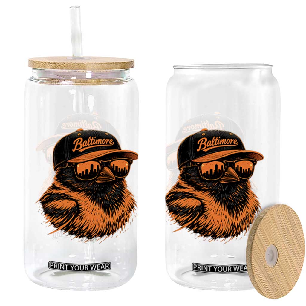 Retro Baltimore Glass Can City Pride Oriole With Sunglasses TS10 Print Your Wear