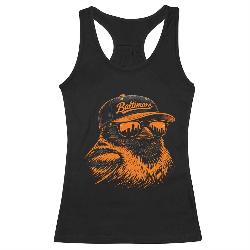 Retro Baltimore Racerback Tank Top City Pride Oriole With Sunglasses TS10 Black Print Your Wear