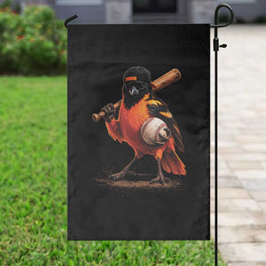 Oriole Baseball Player Garden Flag Retro Funny Bird Mascot Baseball Fans TS10 Print Your Wear