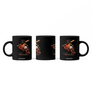 Oriole Baseball Player Coffee Mug Retro Funny Bird Mascot Baseball Fans TS10 Print Your Wear