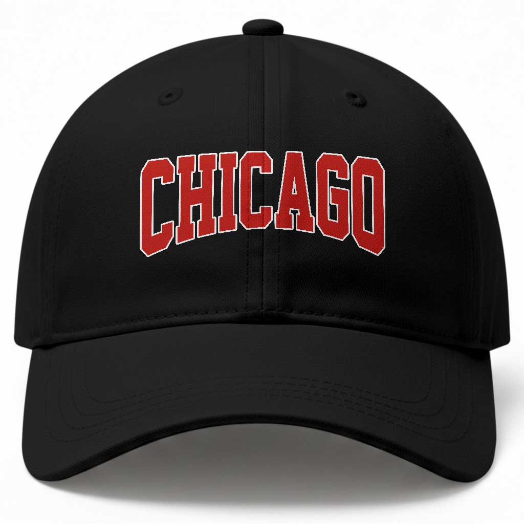 Retro Chicago Baseball Cap Vintage Chicago Throwback Athletic Sports Style 80s 90s TS10 Print Your Wear