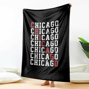 Vintage Chicago Throw Blanket Retro Distressed Classic Chicago TS10 Print Your Wear