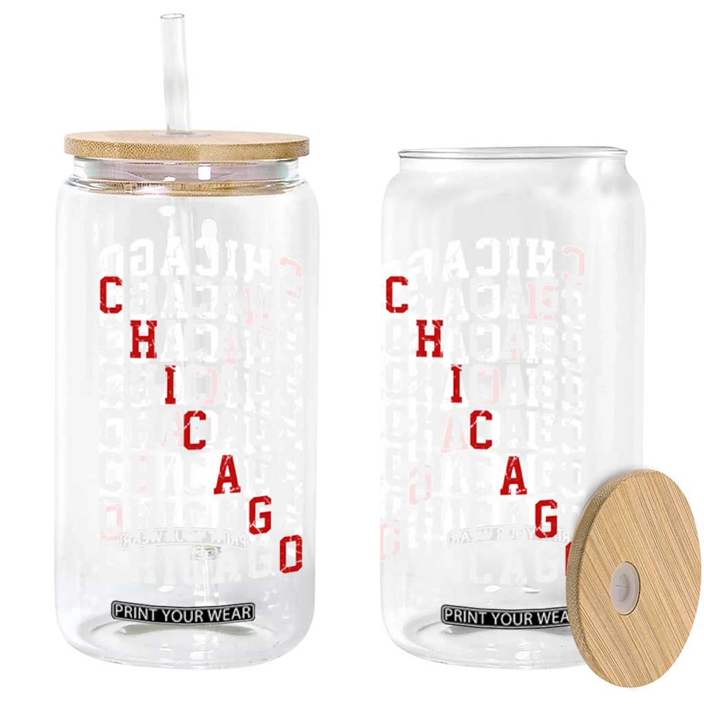 Vintage Chicago Glass Can Retro Distressed Classic Chicago TS10 Print Your Wear