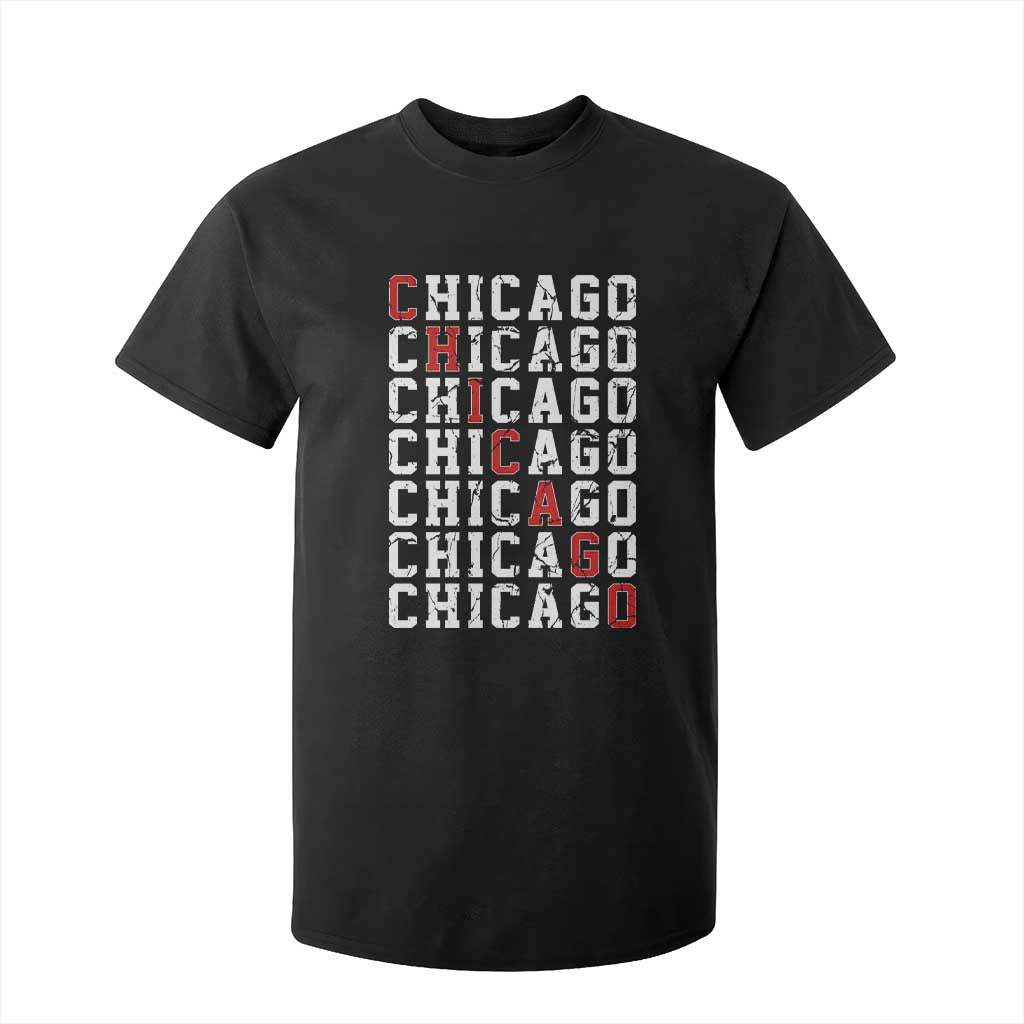 Vintage Chicago T Shirt For Kid Retro Distressed Classic Chicago TS10 Black Print Your Wear