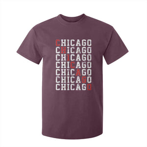Vintage Chicago T Shirt For Kid Retro Distressed Classic Chicago TS10 Maroon Print Your Wear