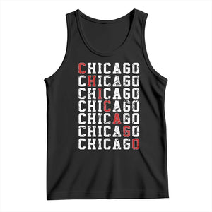 Vintage Chicago Tank Top Retro Distressed Classic Chicago TS10 Black Print Your Wear