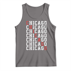 Vintage Chicago Tank Top Retro Distressed Classic Chicago TS10 Deep Heather Print Your Wear