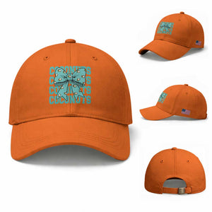 Retro Coconuts Coquette Bow Baseball Cap Summer Beach Coconut Fruit Humor TS10 Baseball Cap Universal Fit Orange Print Your Wear