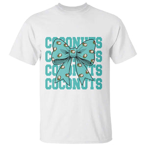 Retro Coconuts Coquette Bow T Shirt Summer Beach Coconut Fruit Humor TS10 White Print Your Wear