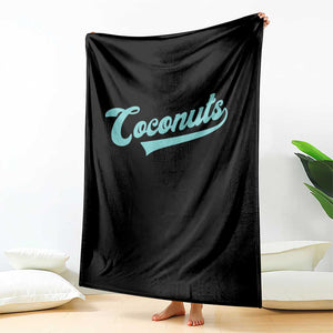 Vintage Coconut Throw Blanket Retro Throwback Popular Fruit Humor Coconuts Classic TS10 Print Your Wear