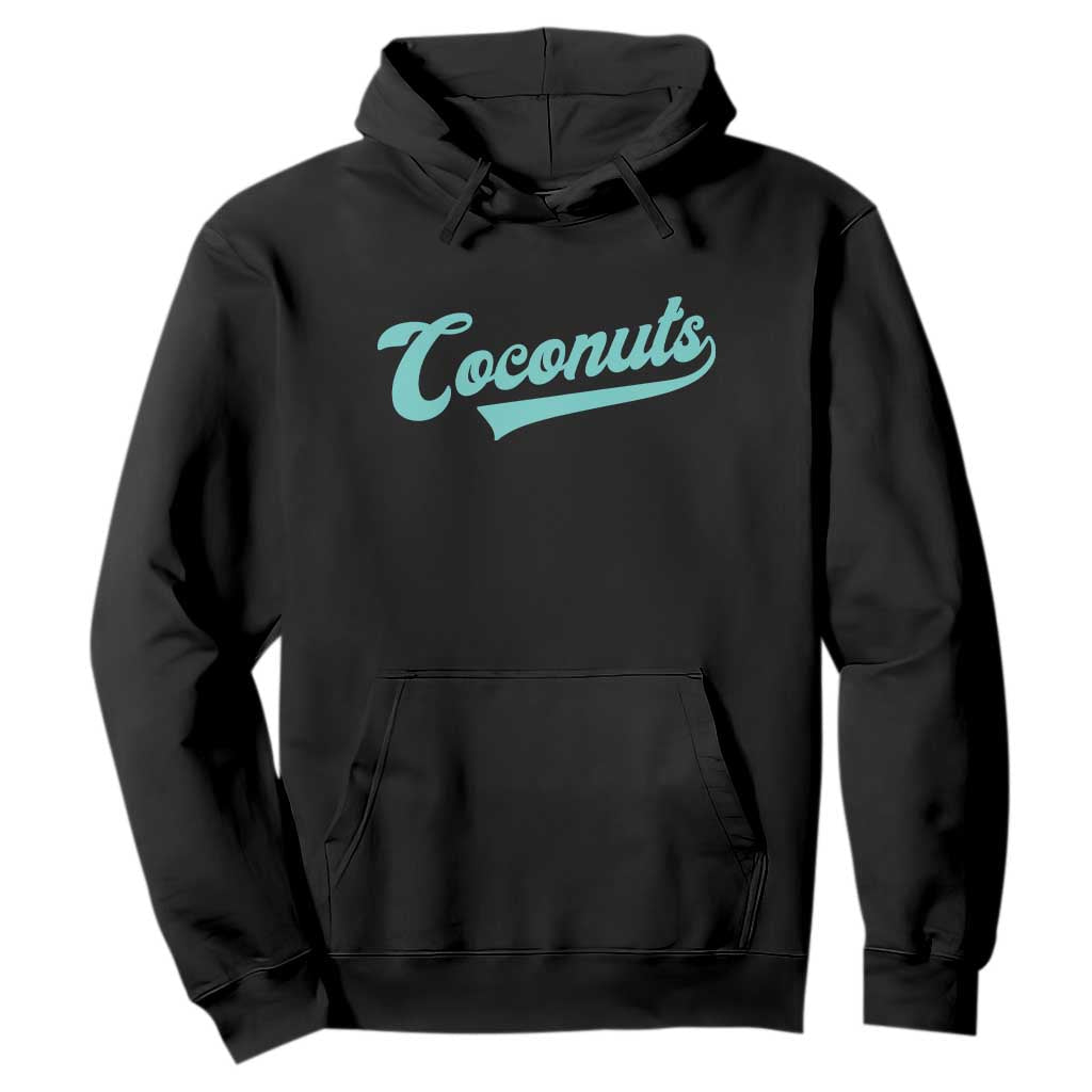 Vintage Coconut Hoodie Retro Throwback Popular Fruit Humor Coconuts Classic TS10 Black Print Your Wear