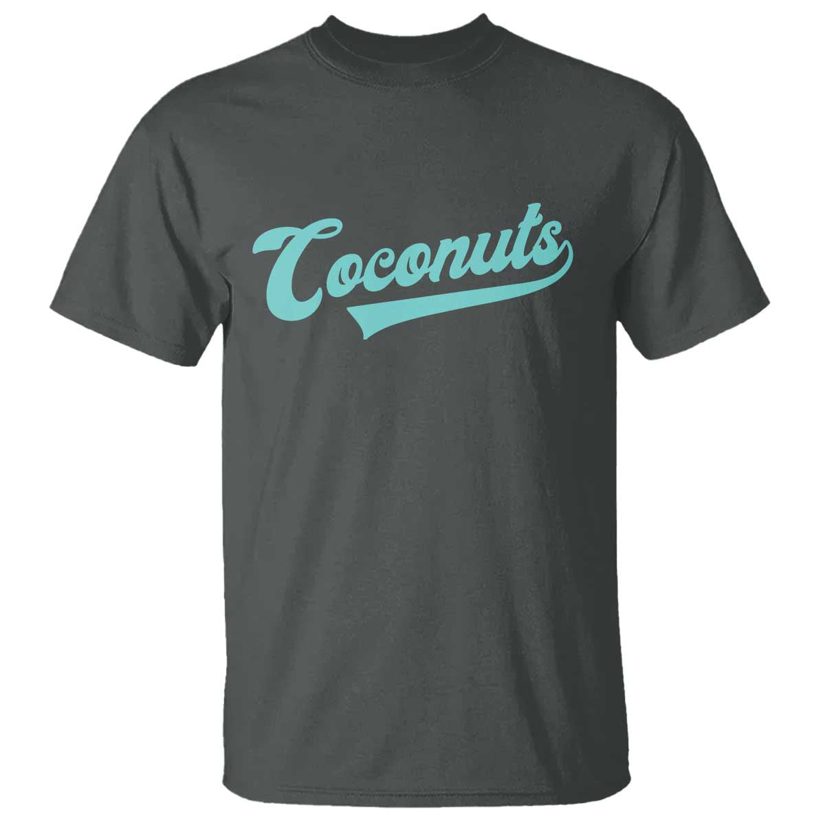 Vintage Coconut T Shirt Retro Throwback Popular Fruit Humor Coconuts Classic TS10 Dark Heather Print Your Wear