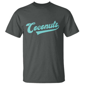 Vintage Coconut T Shirt Retro Throwback Popular Fruit Humor Coconuts Classic TS10 Dark Heather Print Your Wear