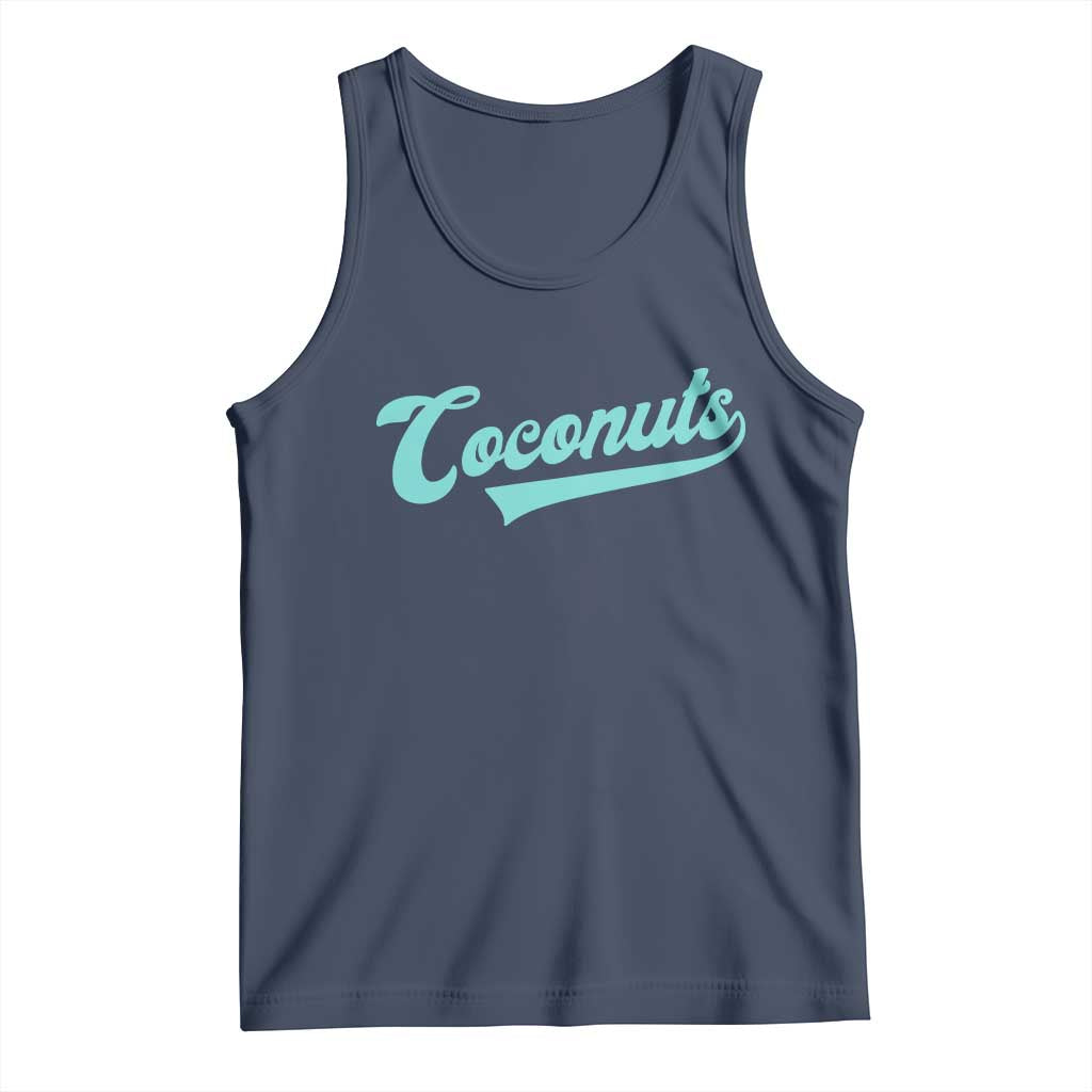 Vintage Coconut Tank Top Retro Throwback Popular Fruit Humor Coconuts Classic TS10 Navy Print Your Wear