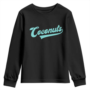 Vintage Coconut Youth Sweatshirt Retro Throwback Popular Fruit Humor Coconuts Classic TS10 Black Print Your Wear
